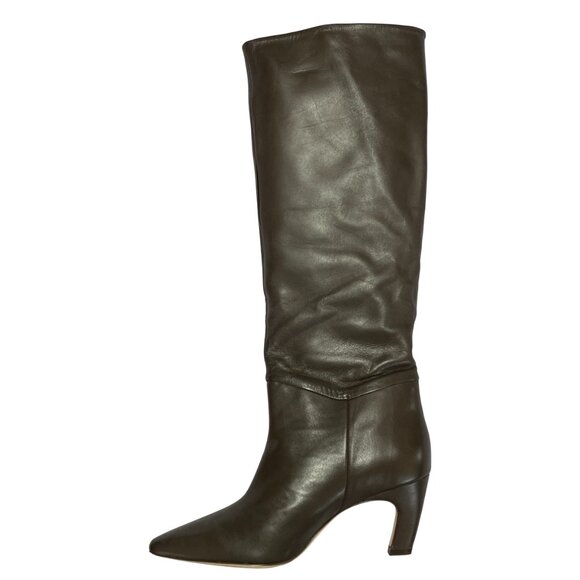 NEW Everlane The Banana Boot Womens 10 Dark Brown Leather Knee High - Picture 11 of 15